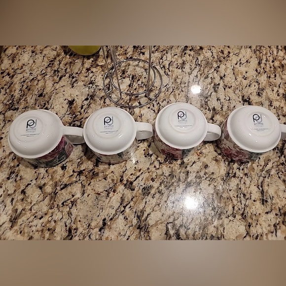 4 Prima design stackable mugs with holder. - Picture 3 of 4